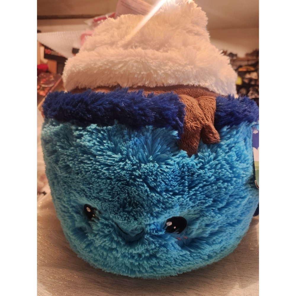 Squishable 16" Large Comfort Food Hot Chocolate Plush Blue Stuffed Toy Tags